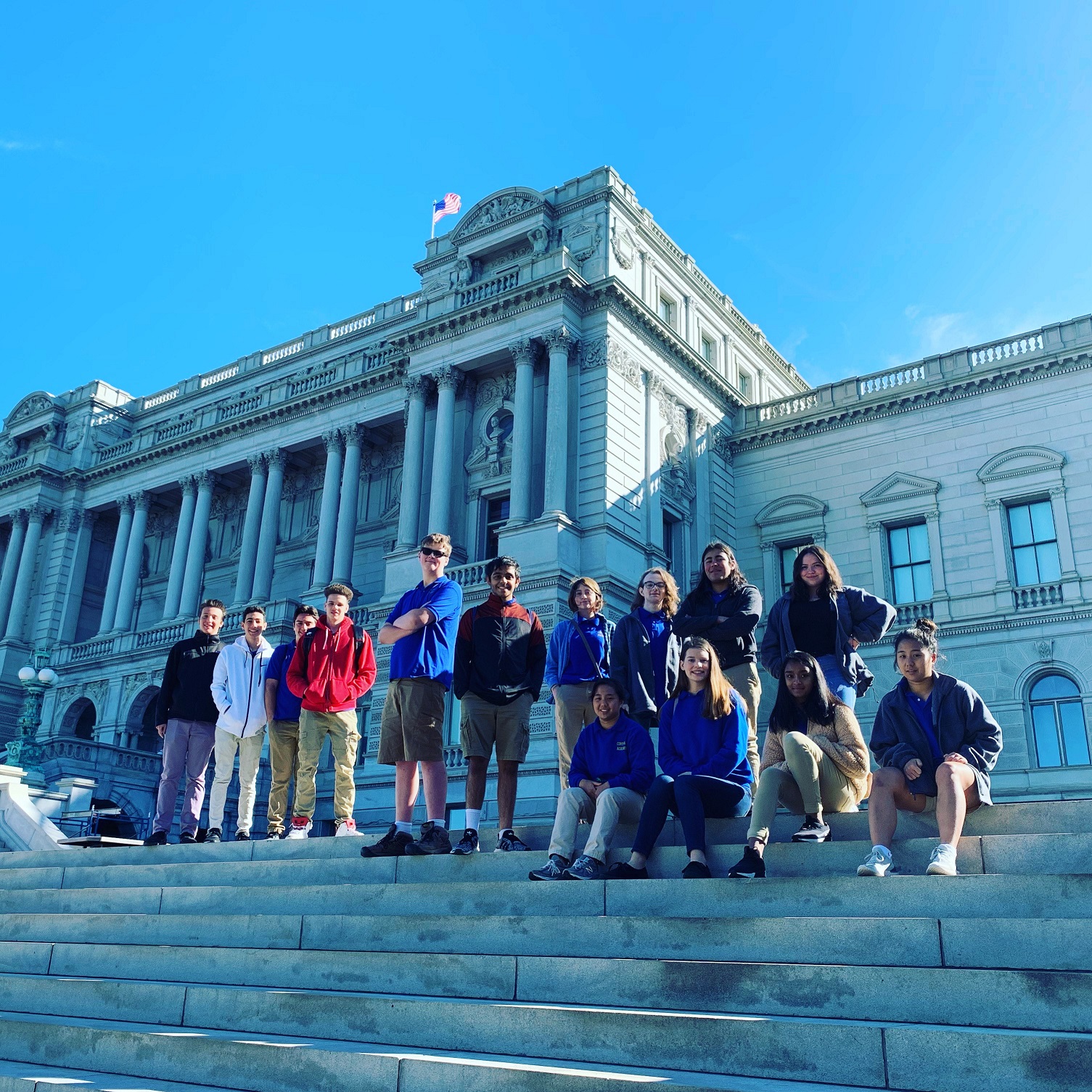 Cortona Academy students at Library of Congress
